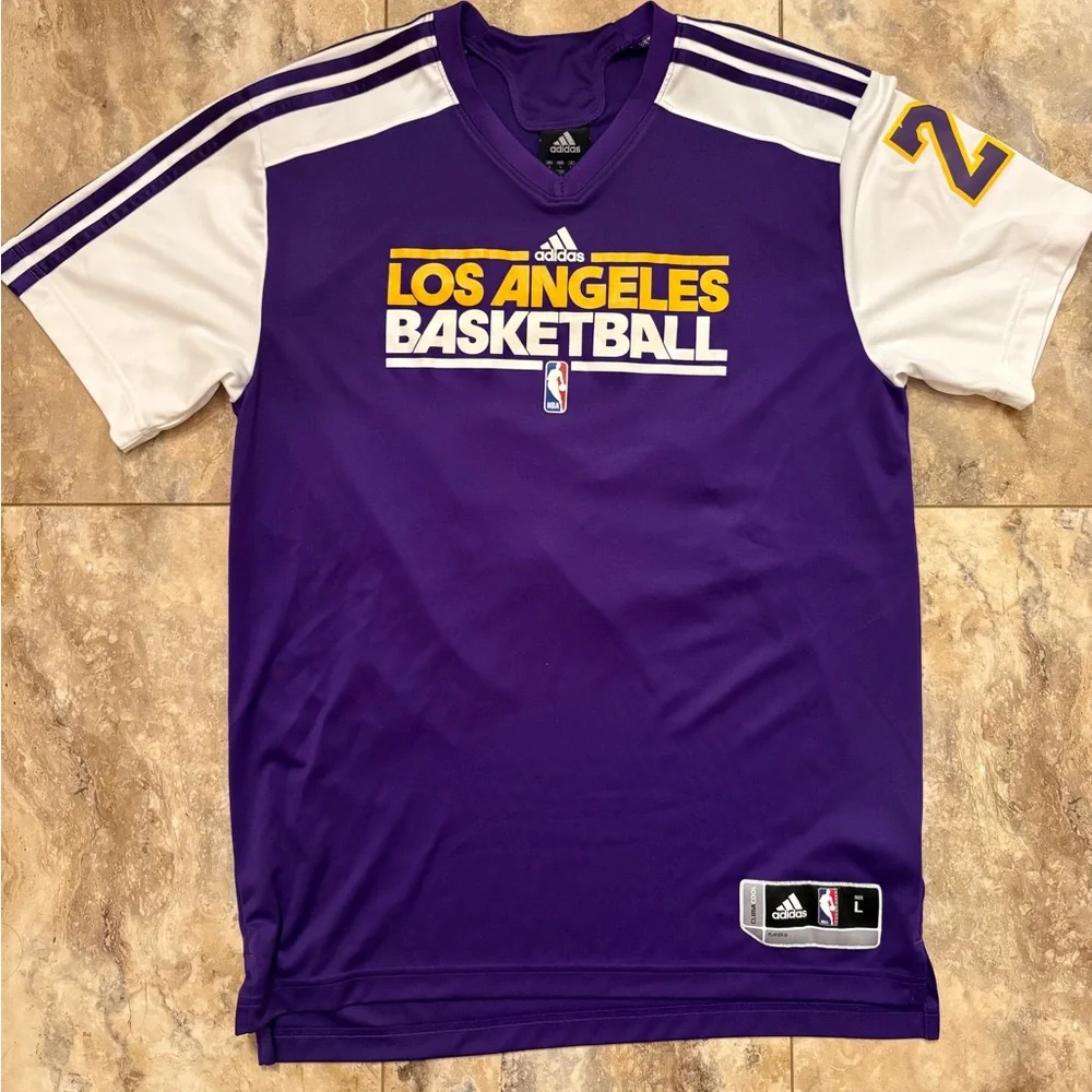 NWOT Vintage Adidas 2009 Kobe Bryant NBA Los Angeles Lakers Shooting Shirt Men L